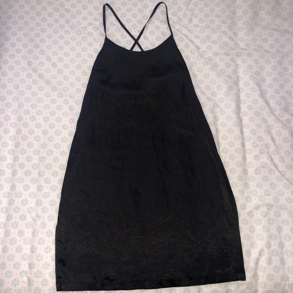 SOLD PrettyLittleThing black satin dress - Picture 2 of 5